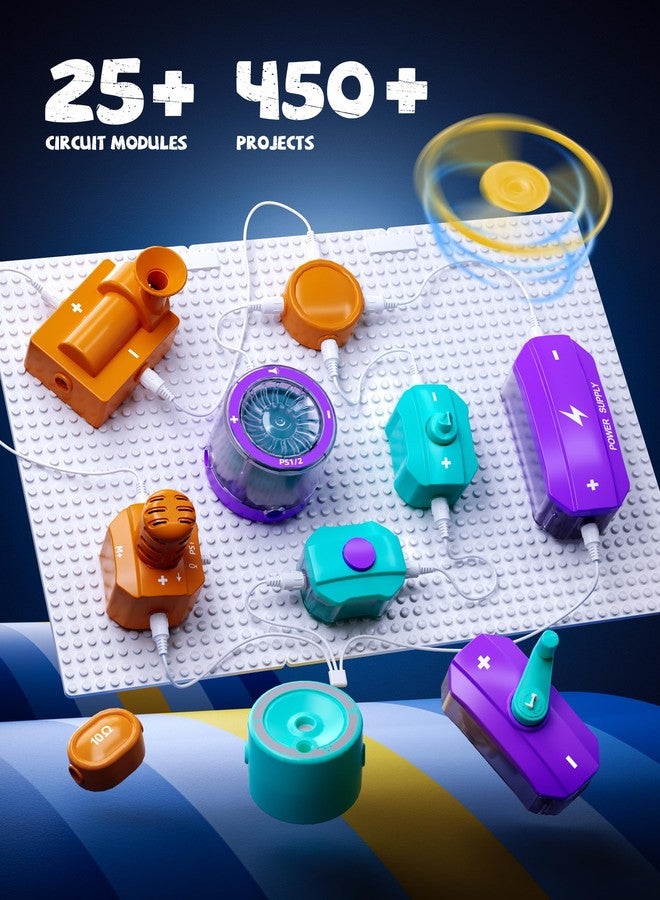MEWOCHEE Science Kits for Kids Age 5-7 8-12, STEM Science Circuits Experiments for Kid, Over 450 Projects, 45 Circuit Parts, STEM Toys for 5+ Year Old, Ideas Gifts for Smart Kids, Educational Toy Gifts - Image 5